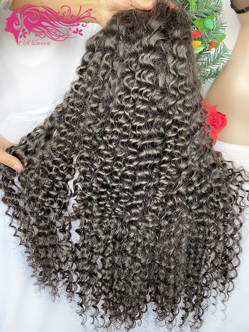 Csqueen Raw Bounce Curly 13*4 HD lace Frontal wig 100% Human Hair HD Wig 130%density